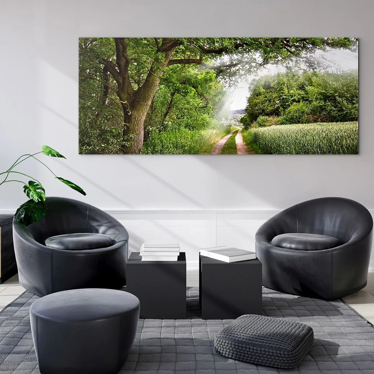 Tablou pe sticlă - Et in Arcadia ego - 100x40 cm