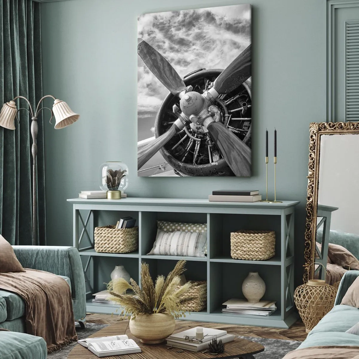 Tablou pe pânză - Cuceritorul cerului - 55x100 cm