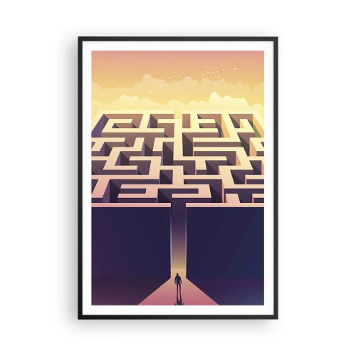 Poster în ramă neagră - Momentul deciziei - 70x100 cm