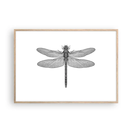 Poster în ramă de stejar deschis - Precizia naturii - 100x70 cm
