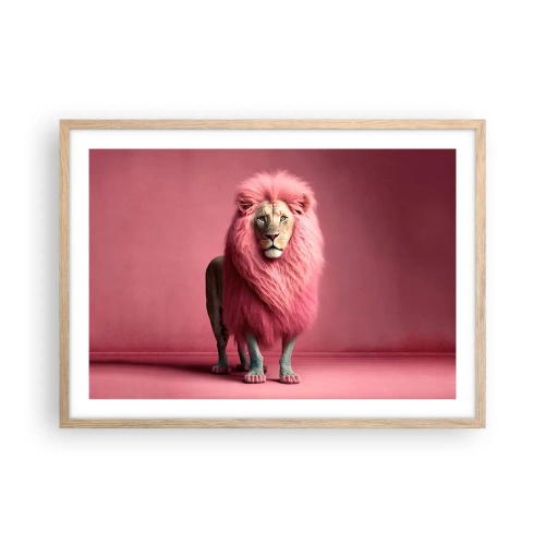 Poster în ramă de stejar deschis - Și nu-ți mai este frică - 70x50 cm