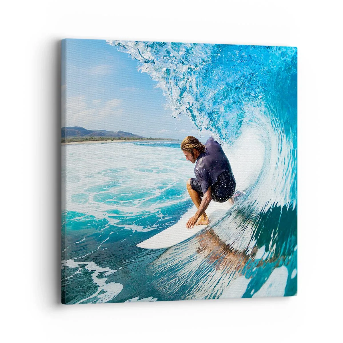 Tablou pe pânză - Dansând cu valurile - 40x40 cm