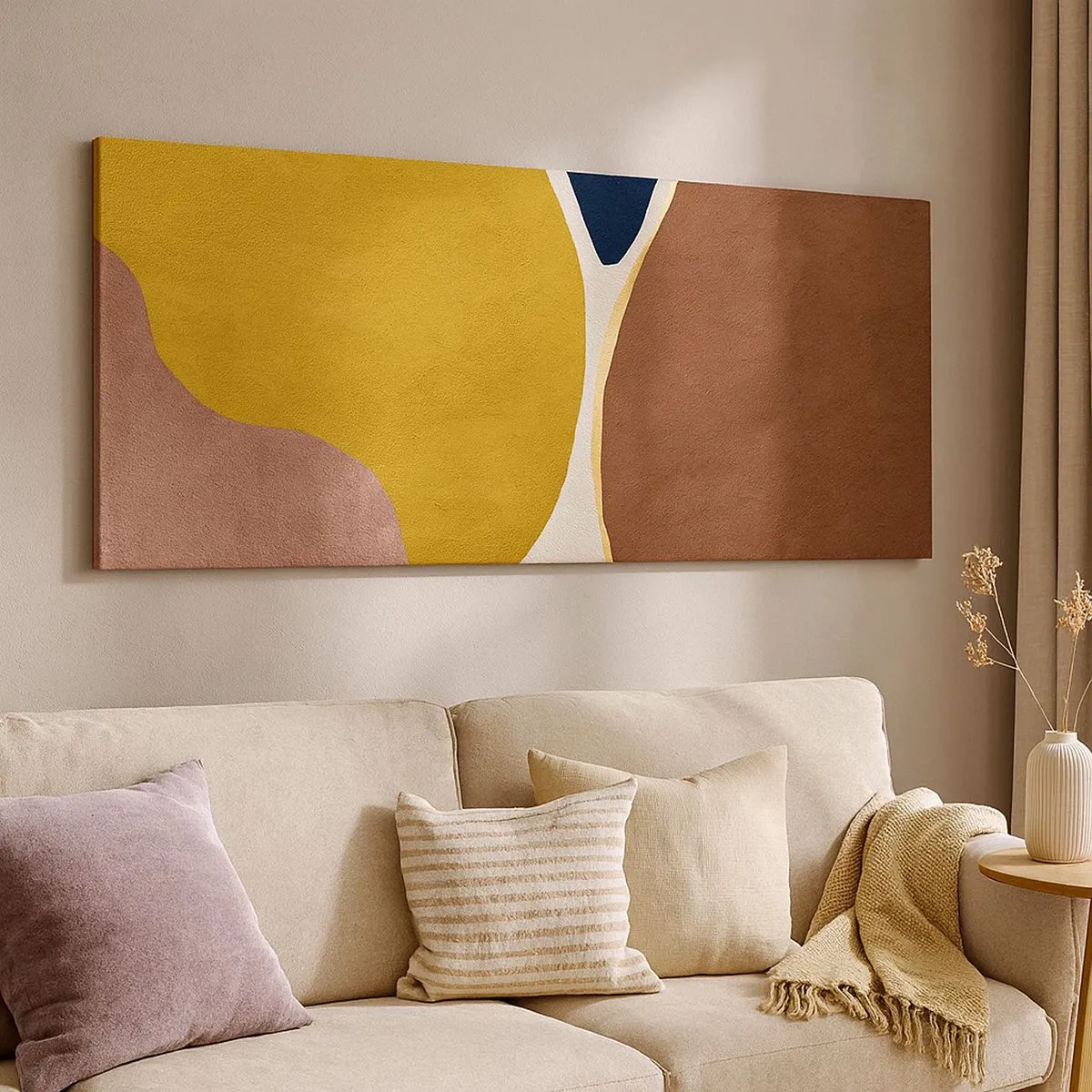 Tablou pe pânză - Abstracție - un loc în spațiu - 100x40 cm