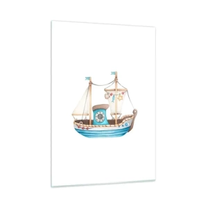 Tablou pe sticlă - Ahoy aventura! - 50x70 cm