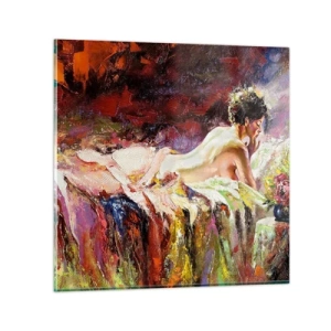 Tablou pe sticlă - Venus în gând - 30x30 cm