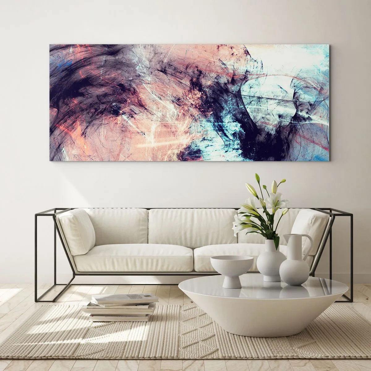 Tablou pe sticlă - Simte vântul - 90x30 cm