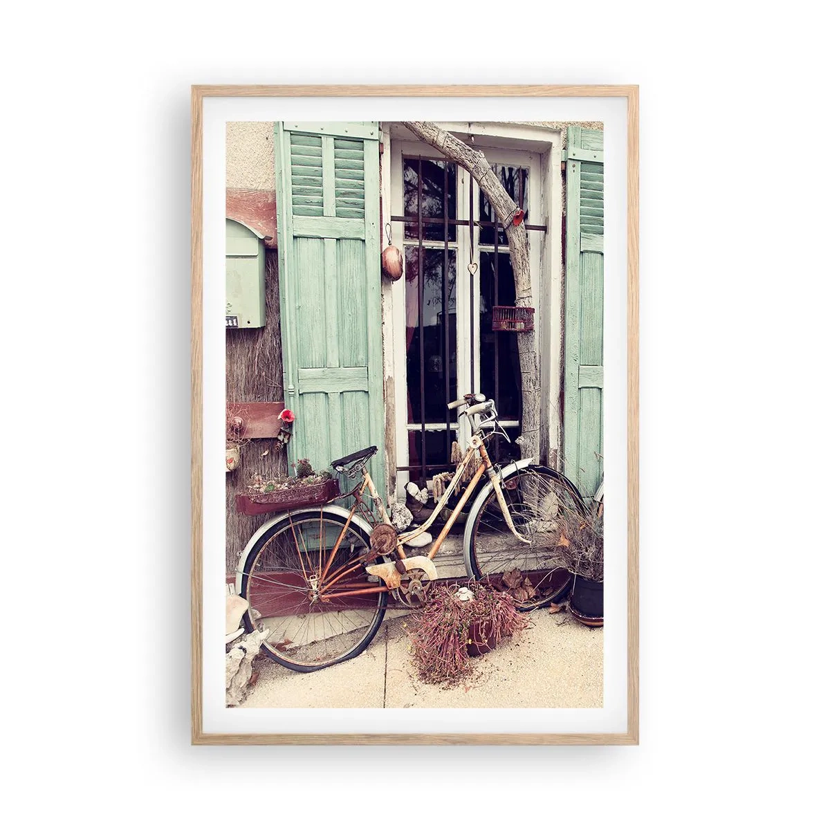 Poster în ramă de stejar deschis - Trăiască provincia! - 61x91 cm