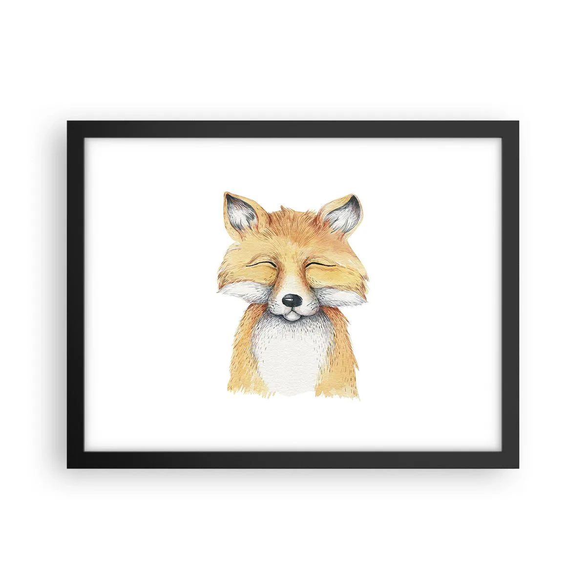Poster în ramă neagră - Mofturi de vulpe - 40x30 cm