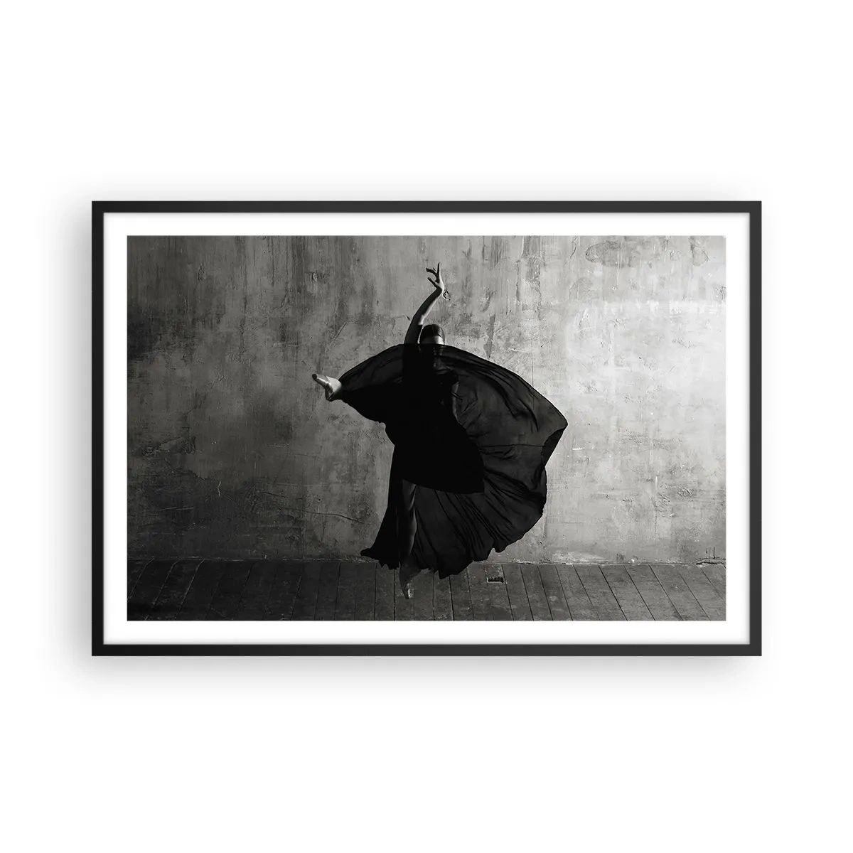 Poster în ramă neagră - Un pas pasional - 91x61 cm