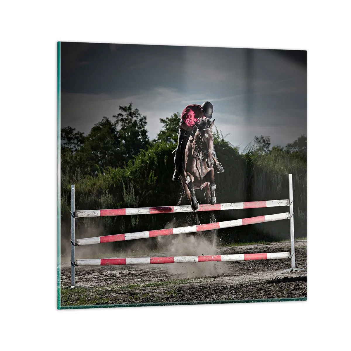 Tablou pe sticlă - Împreună pentru victorie - 60x60 cm