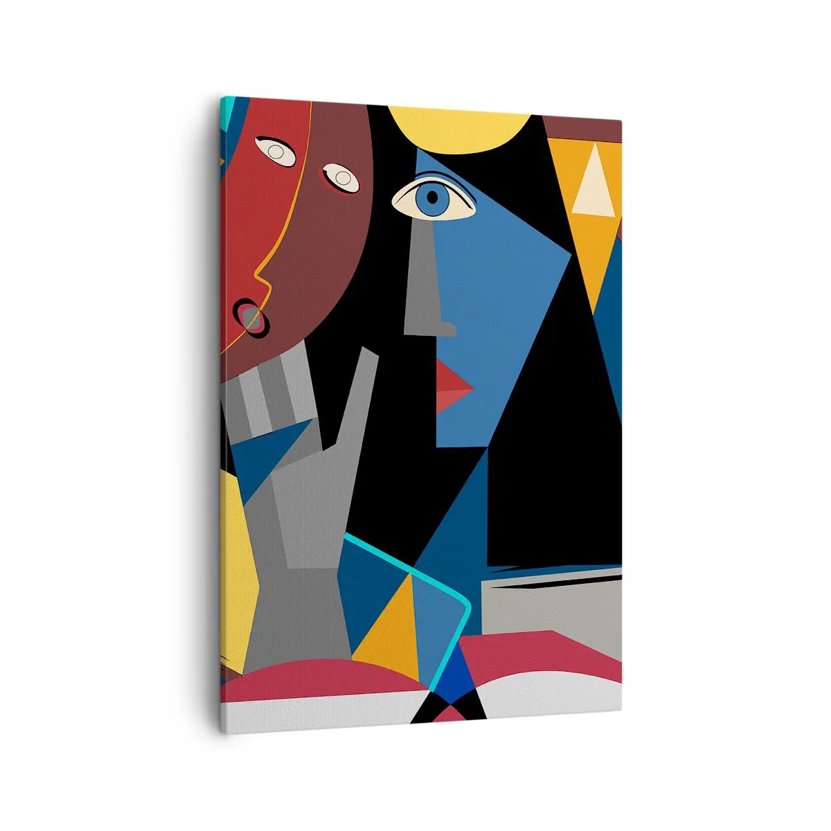Tablou pe pânză - Discuția cubiștilor - 50x70 cm