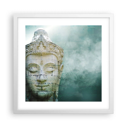 Poster în ramă albă - Căutând iluminarea - 40x40 cm