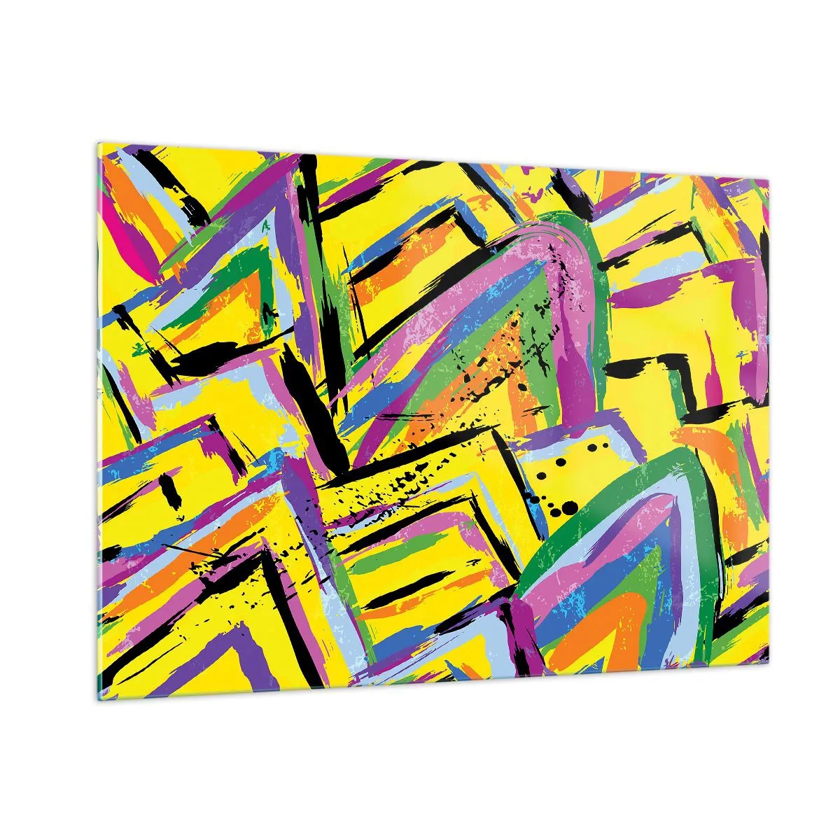 Tablou pe sticlă - Strigă de bucurie - 100x70 cm