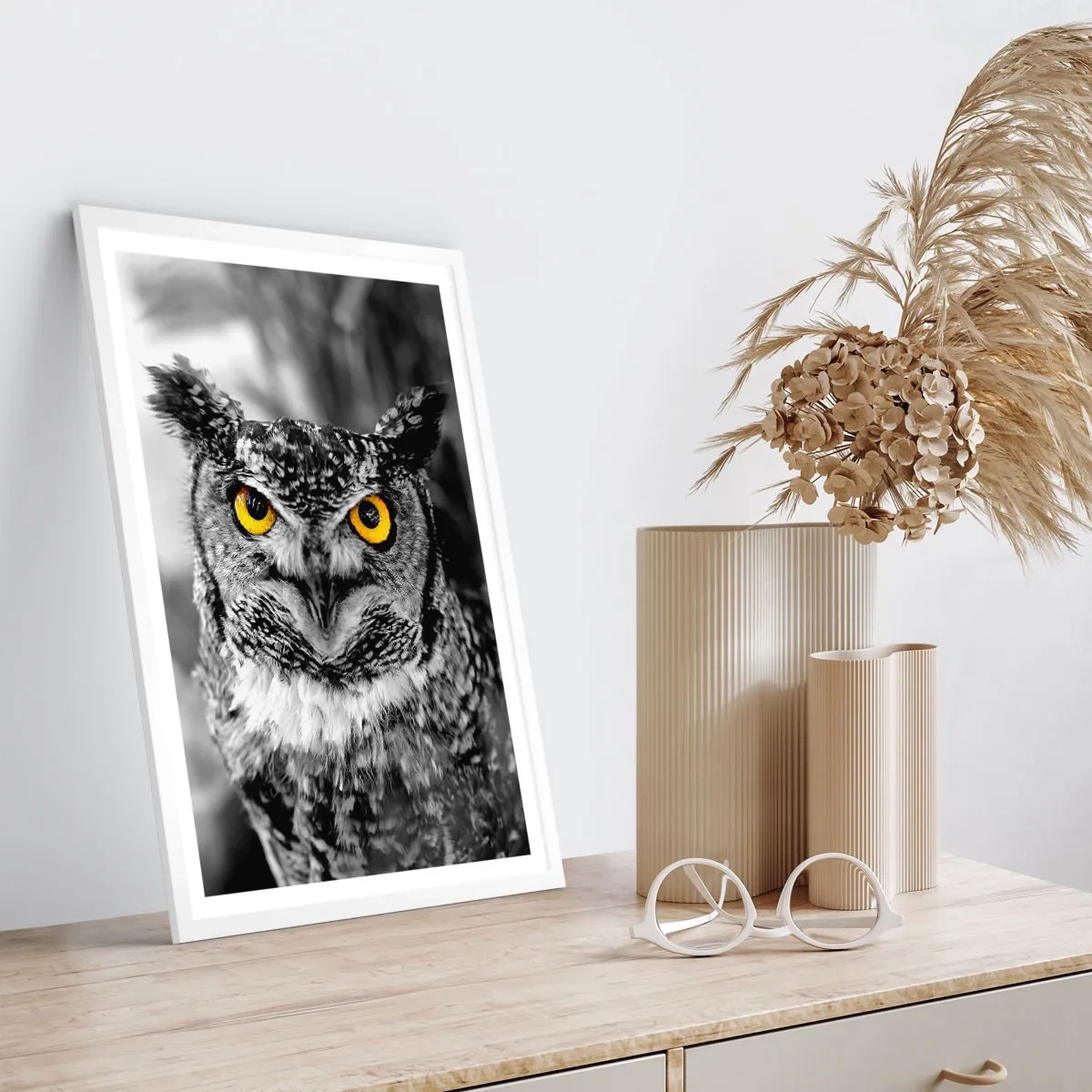 Poster în ramă albă - Nimic nu poate fi ascuns - 70x100 cm