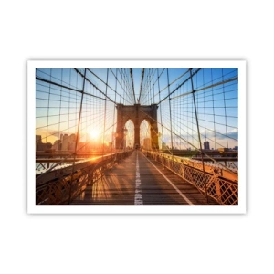 Poster - Pe podul de aur - 100x70 cm