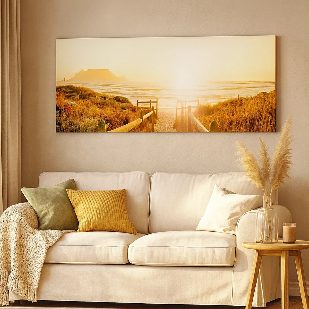 Tablou pe pânză - Prin dune spre soare - 30x30 cm