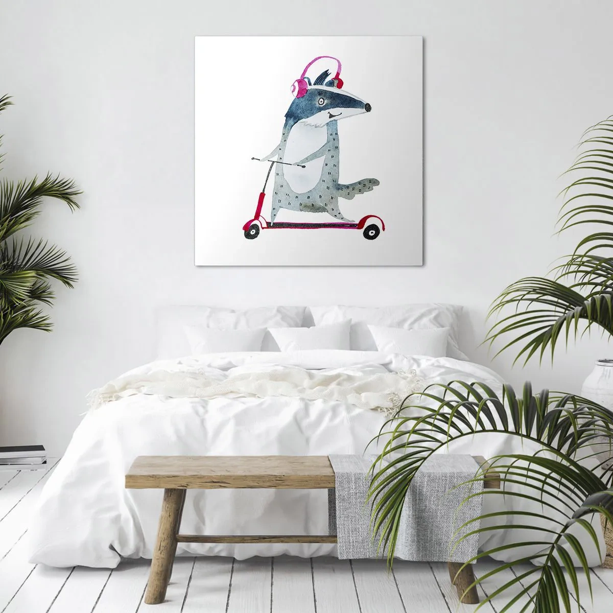 Tablou pe pânză - Bucurie de bursuc - 50x50 cm