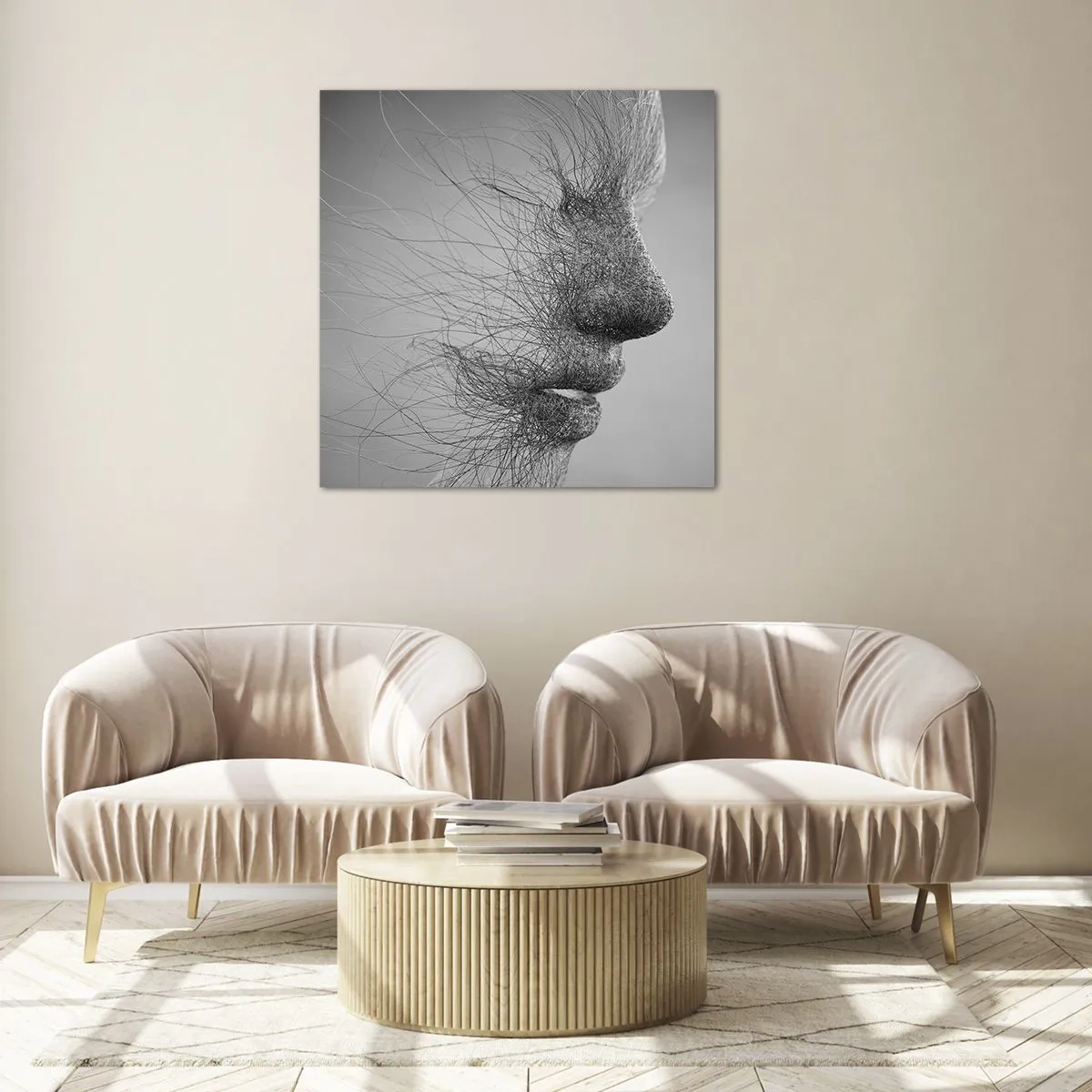 Tablou pe sticlă - Spiritul vântului - 60x60 cm