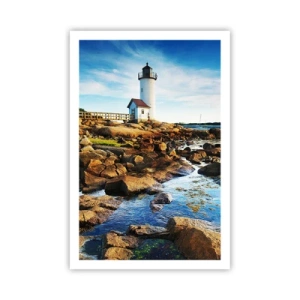 Poster - Întoarce-te acasă fericit, te aștept cu nerăbdare - 61x91 cm