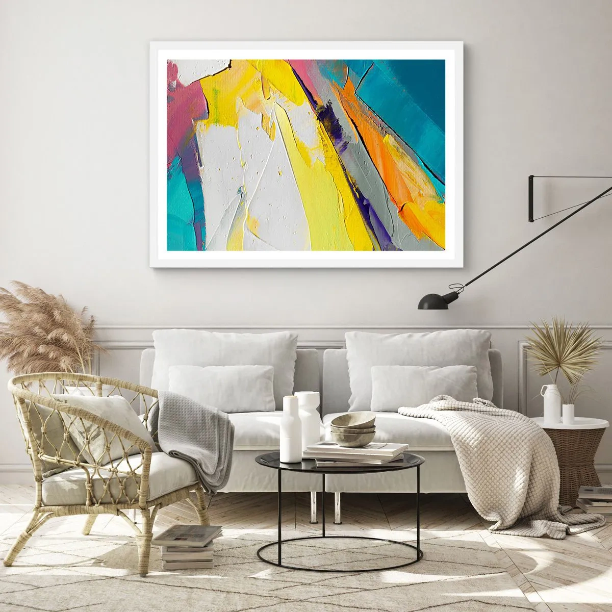 Poster în ramă albă - Anatomia luminii - 91x61 cm