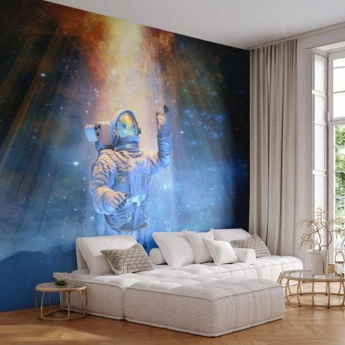 Tapet Autoadeziv Deluxe Sticker - În cele din urmă am ajuns - Abstracția, Astronaut, Cosmos - 350x256 cm