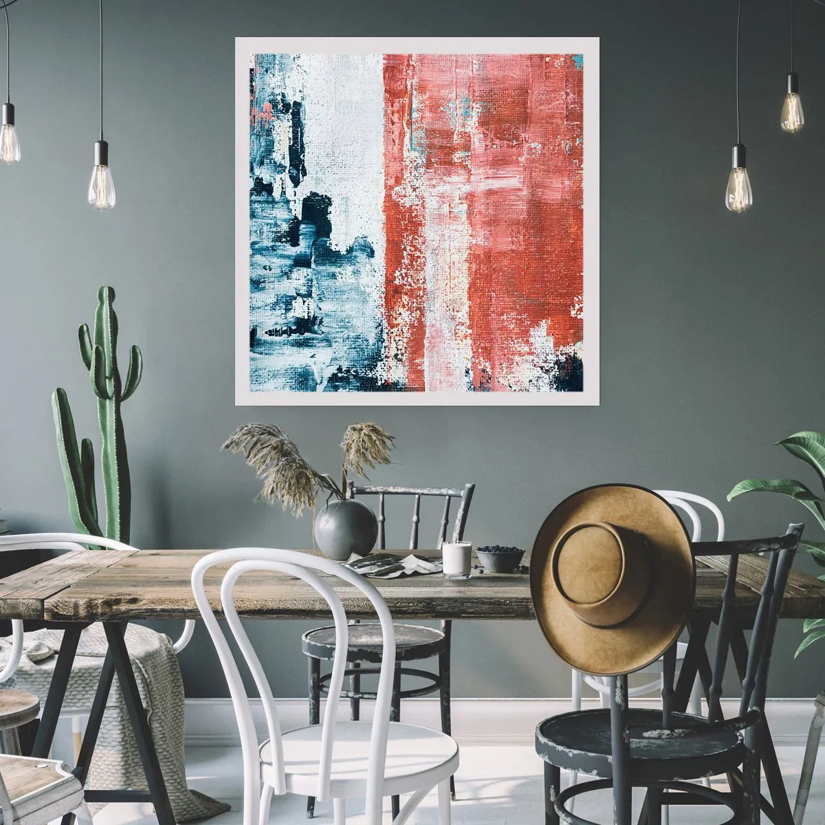 Poster - Jumi-juma abstract - 60x60 cm