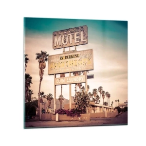 Tablou pe sticlă - Timpul s-a oprit aici - 30x30 cm