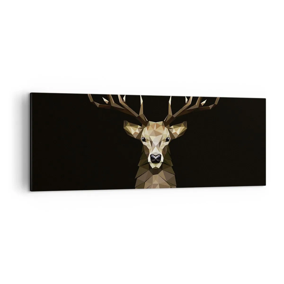 Tablou pe pânză - Cerb cubist - 140x50 cm