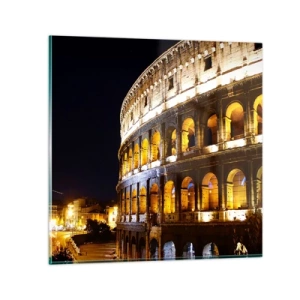 Tablou pe sticlă - Să înceapă jocurile - 30x30 cm