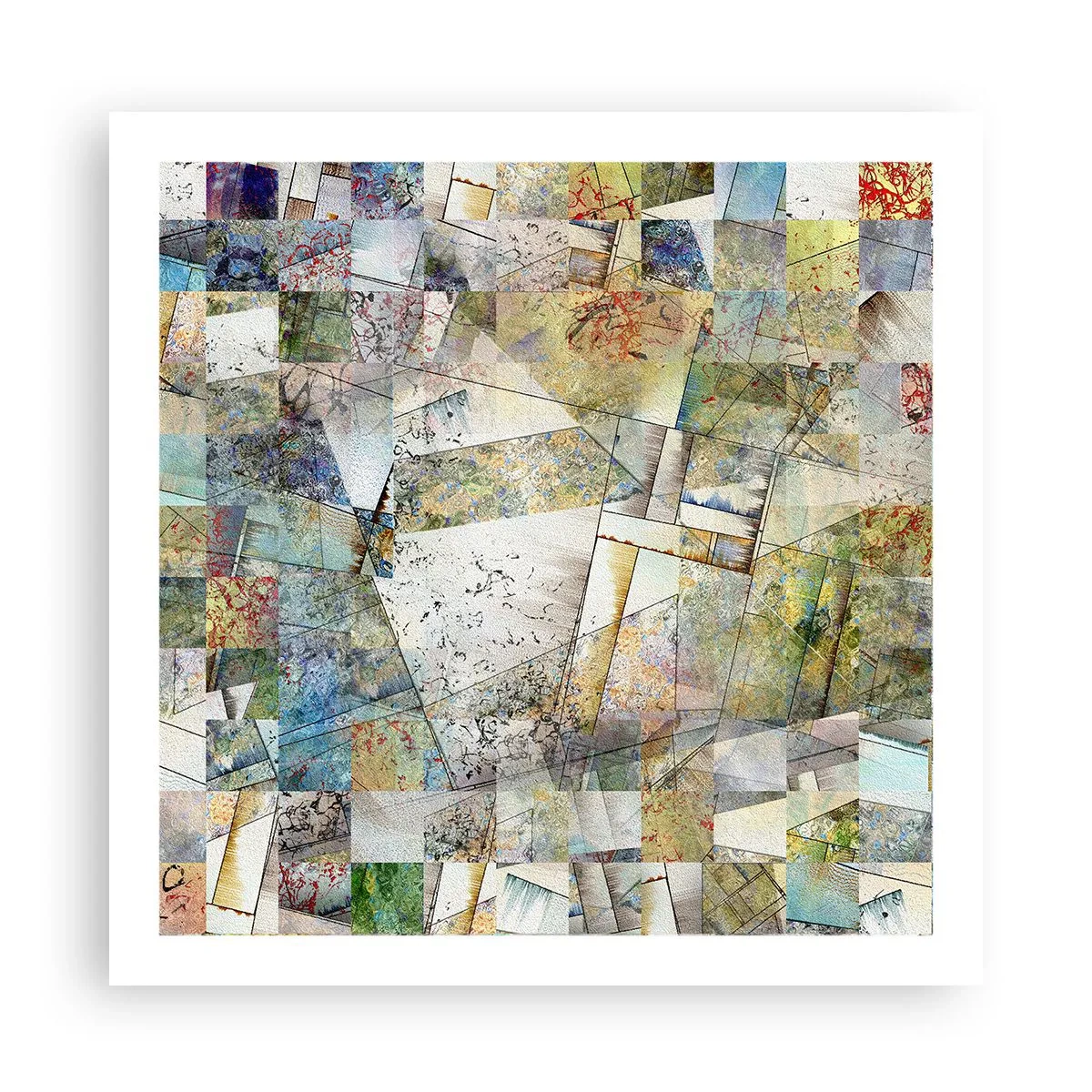 Poster - Remaniere geometrică - 60x60 cm