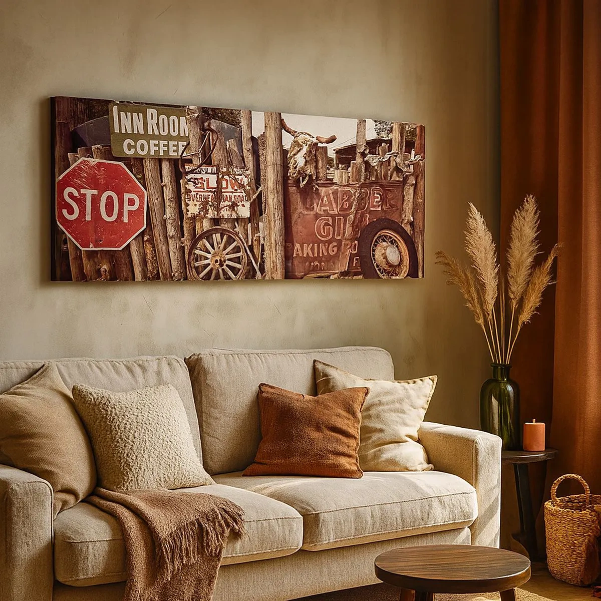 Tablou pe pânză - Iar timpul s-a oprit - 100x40 cm