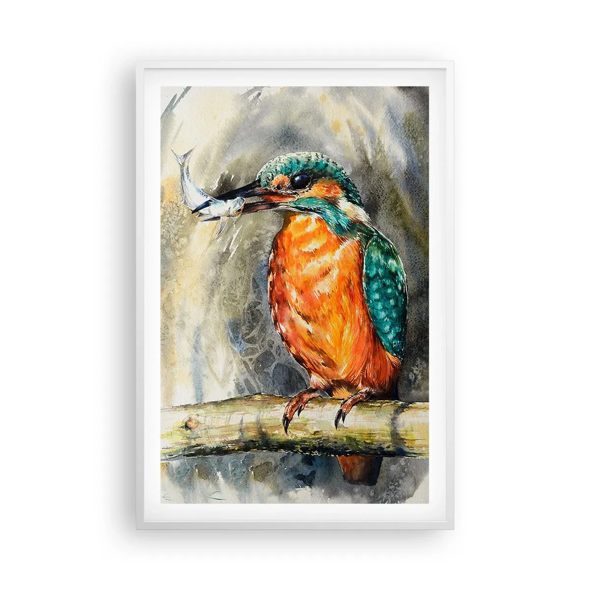 Poster în ramă albă - Legea naturii - 61x91 cm