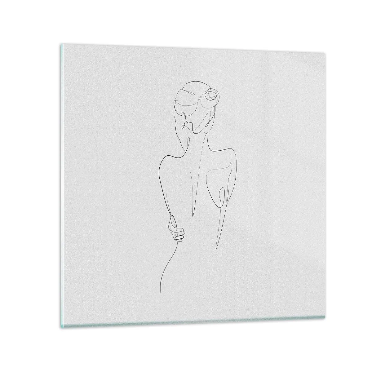 Tablou pe sticlă - Muzica corpului - 70x70 cm