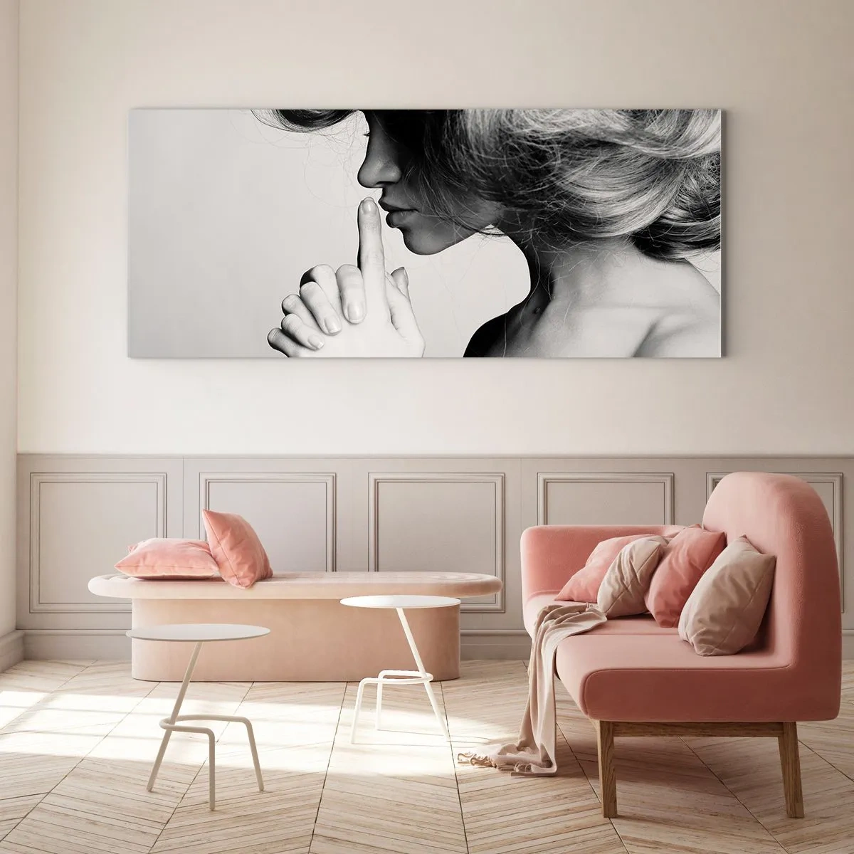 Tablou pe sticlă - Ascultă-te pe tine însuți - 100x40 cm