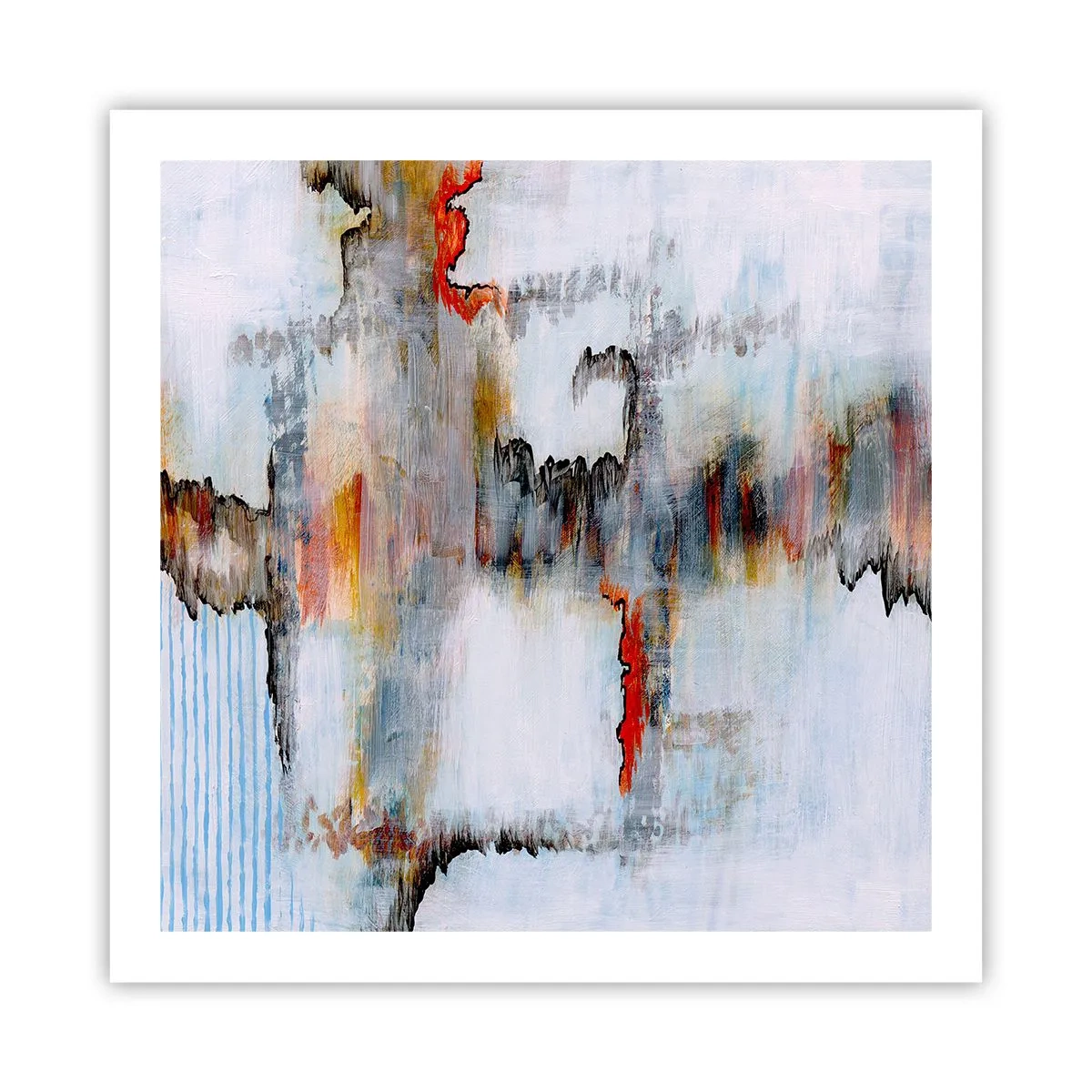 Poster - Cu bățul pe apă - 60x60 cm