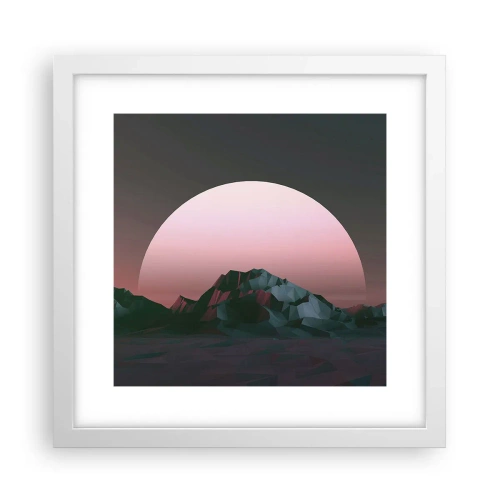 Poster în ramă albă - Într-o galaxie învecinată - 30x30 cm