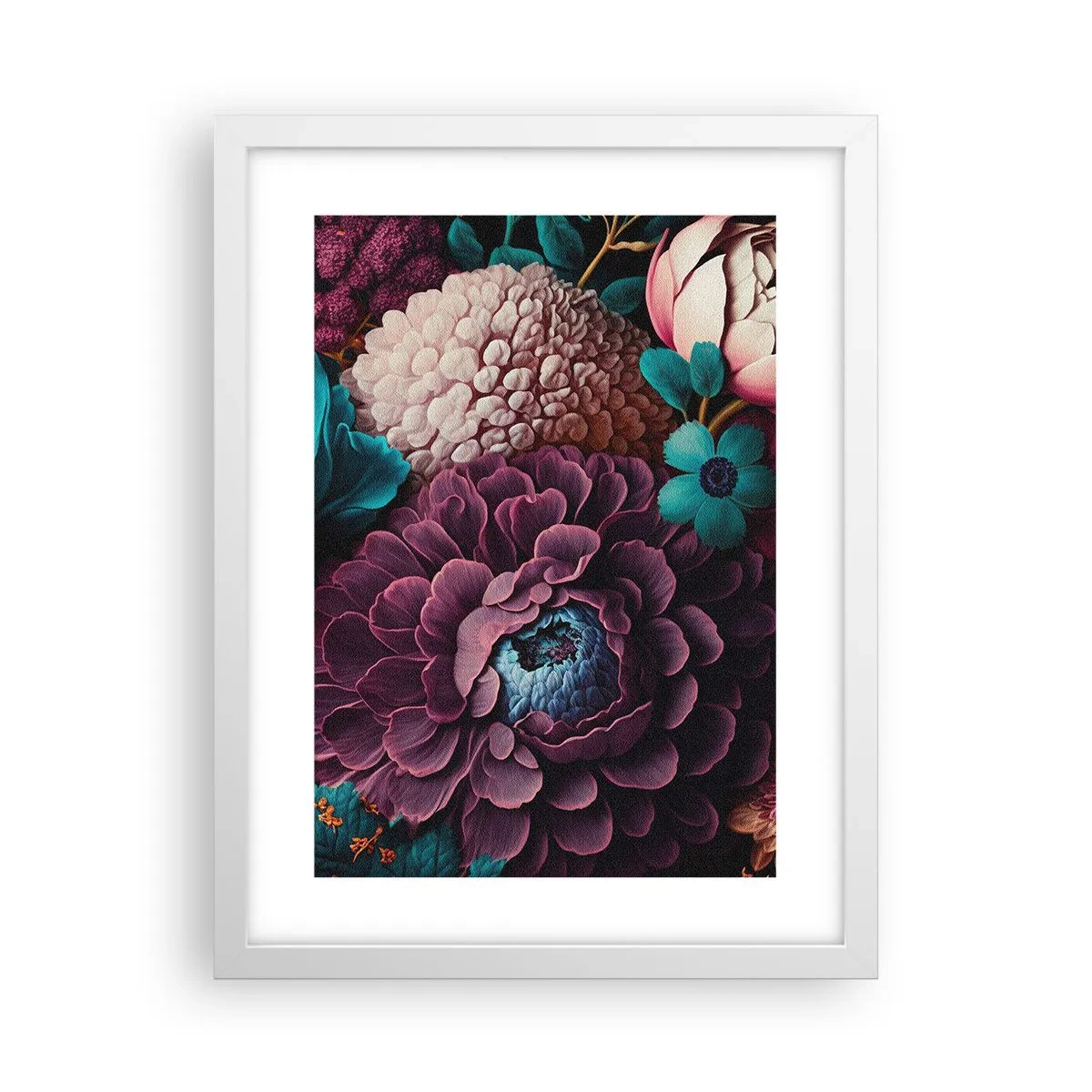 Poster în ramă albă - Natura în abundență - 30x40 cm