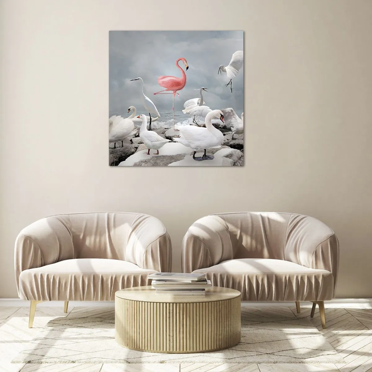 Tablou pe sticlă - De unde am venit? - 50x50 cm