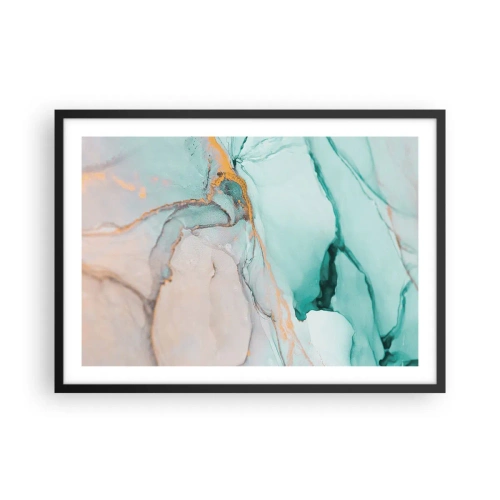 Poster în ramă neagră - Dansul formelor și al culorilor - 70x50 cm