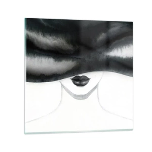 Tablou pe sticlă - Un mister senzual - 60x60 cm