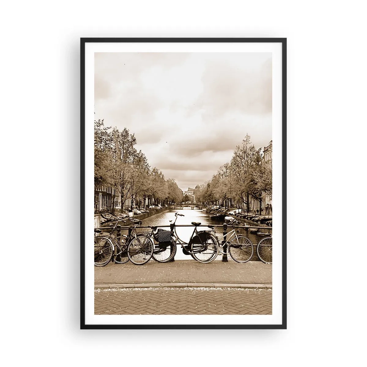 Poster în ramă neagră - Atmosfera olandeză - 70x100 cm