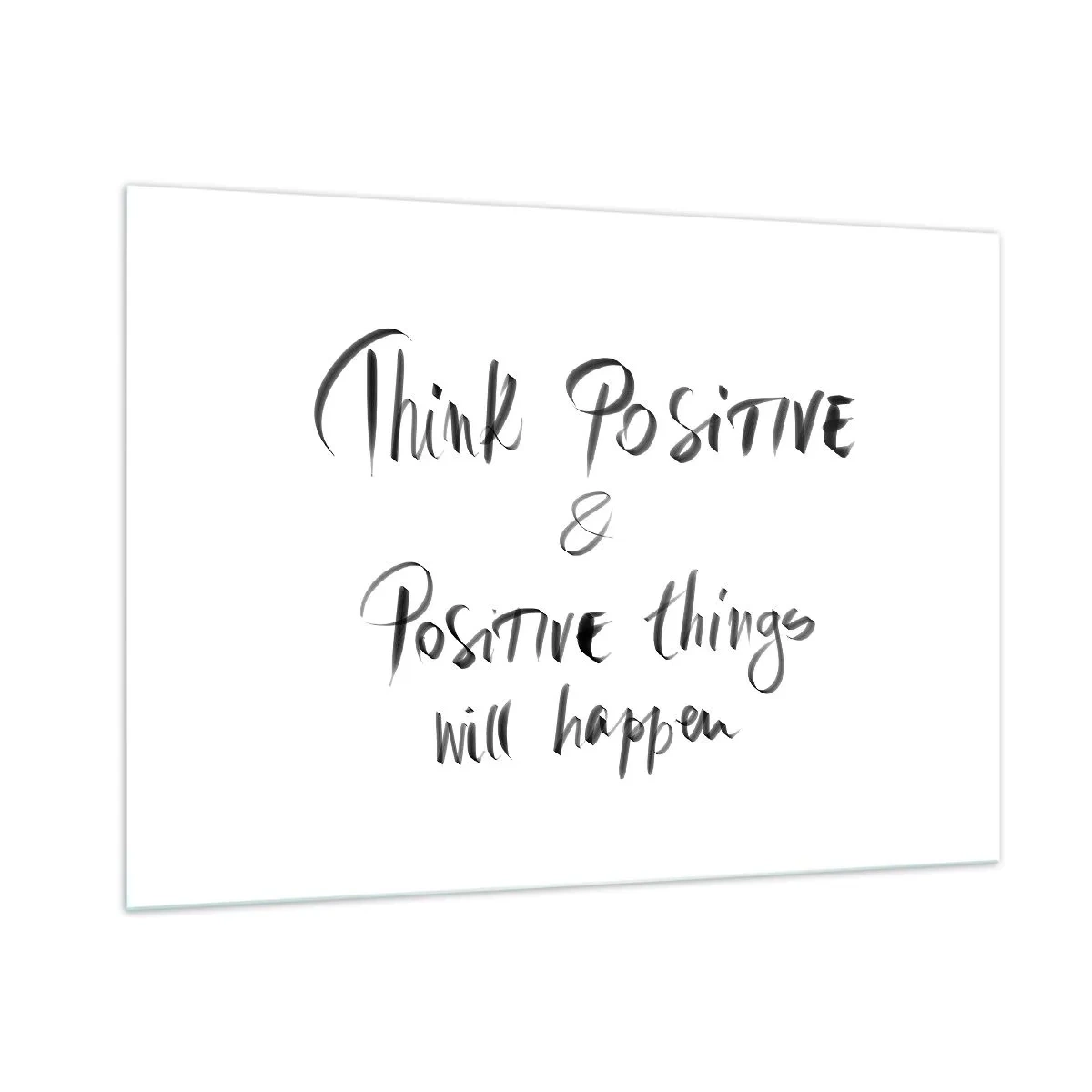 Tablou pe sticlă - Cum să trăim bine? - 100x70 cm