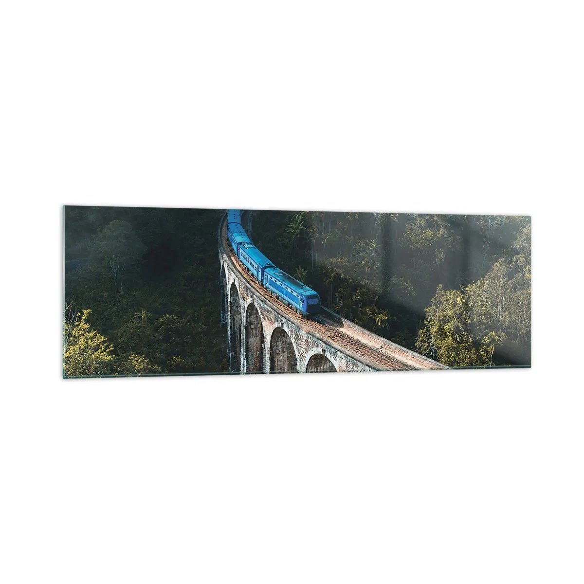 Tablou pe sticlă - Cu trenul spre natură - 160x50 cm
