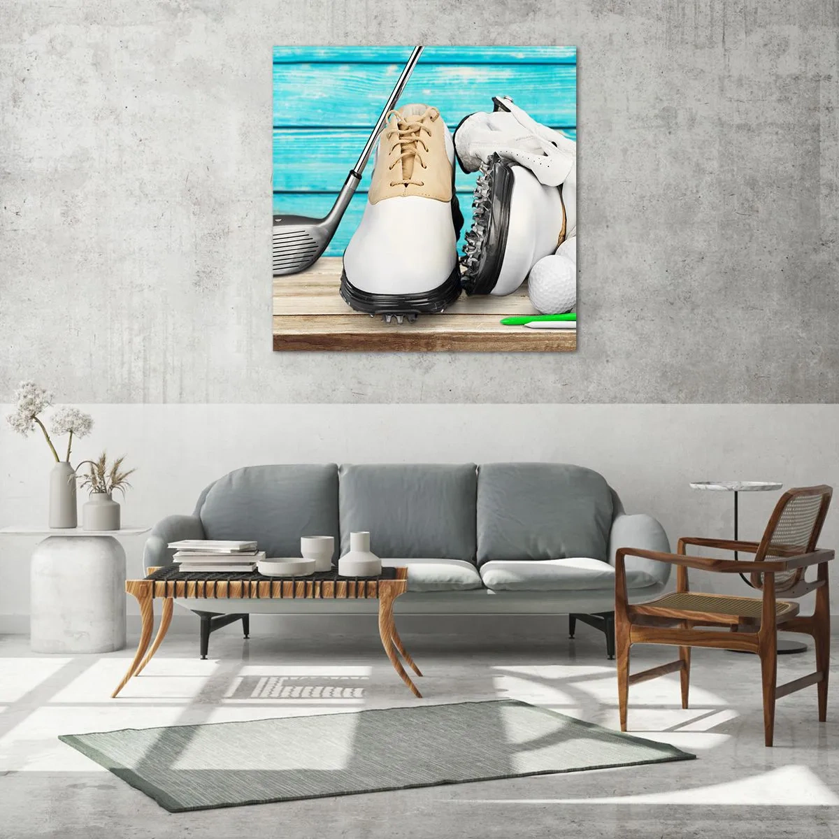 Tablou pe sticlă - Totul este gata - 60x60 cm