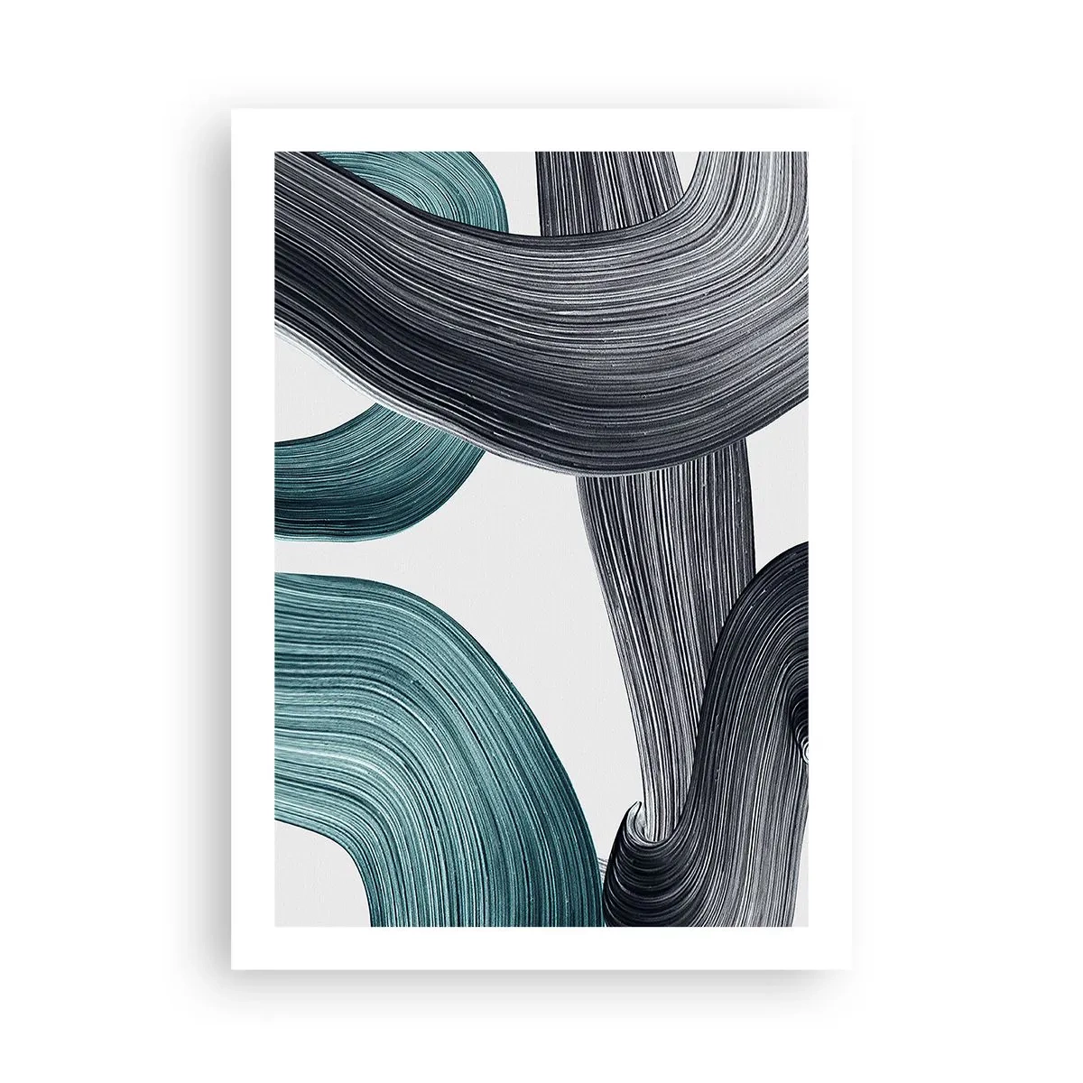 Poster - Trasee de smarald și negru - 50x70 cm