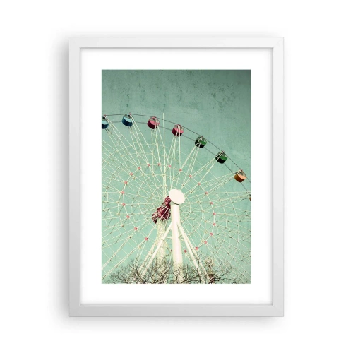 Poster în ramă albă - Poftim la joacă - 30x40 cm