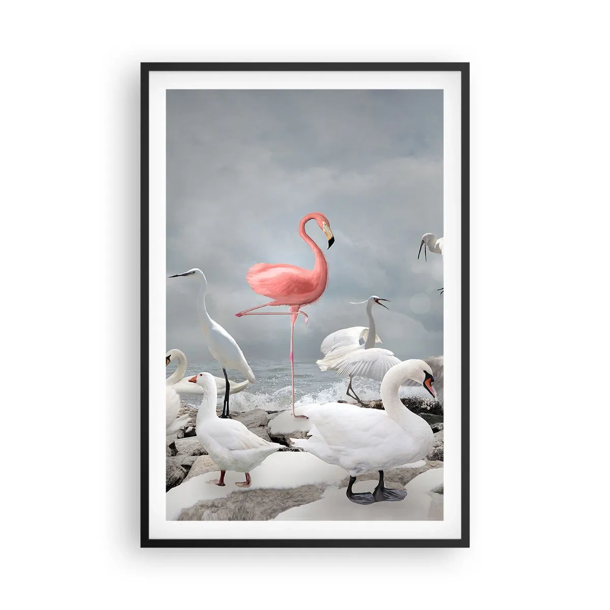 Poster în ramă neagră - De unde am venit? - 61x91 cm
