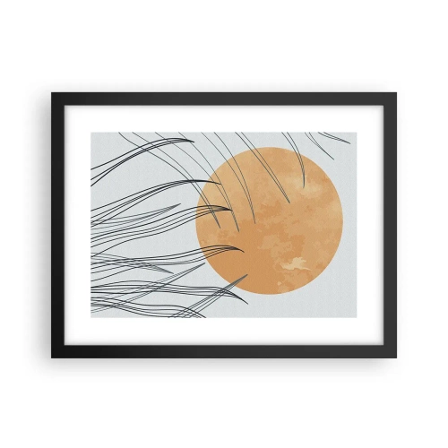 Poster în ramă neagră - Întotdeauna spre soare - 40x30 cm