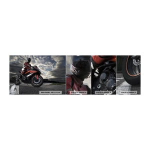 Mostră tapet Premium Sand - Călărețul întunecat - Automobile, Motocicletă, Rasă - 100x30 cm