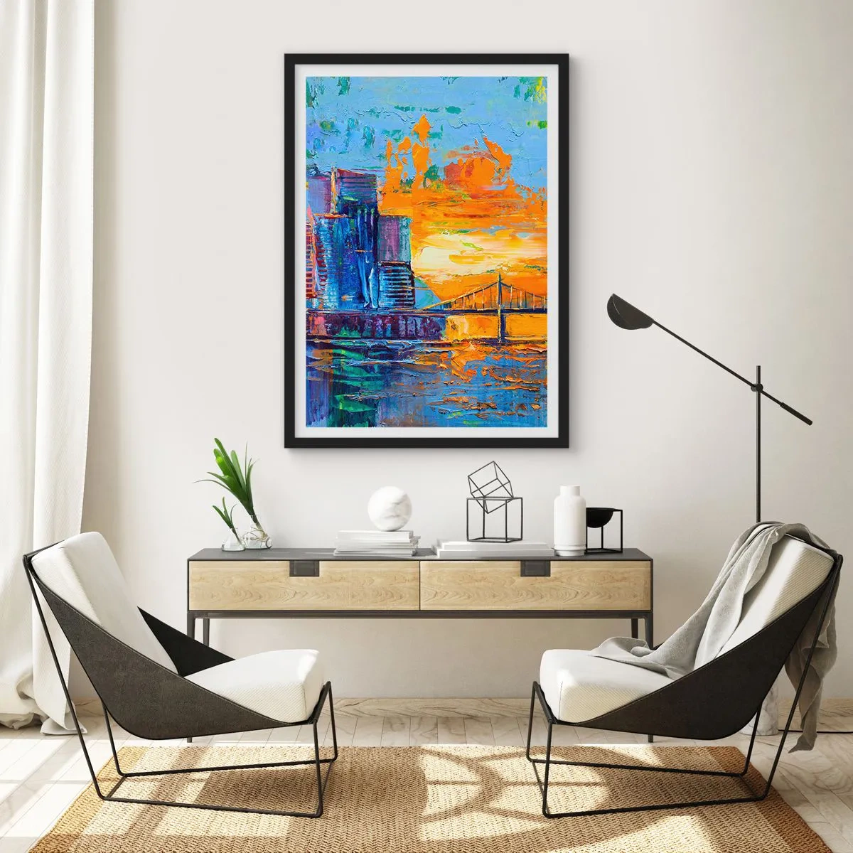 Poster în ramă neagră - Cultură și natură - 61x91 cm
